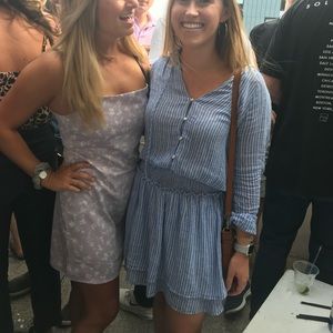 Garage Purple Flower Slip Dress